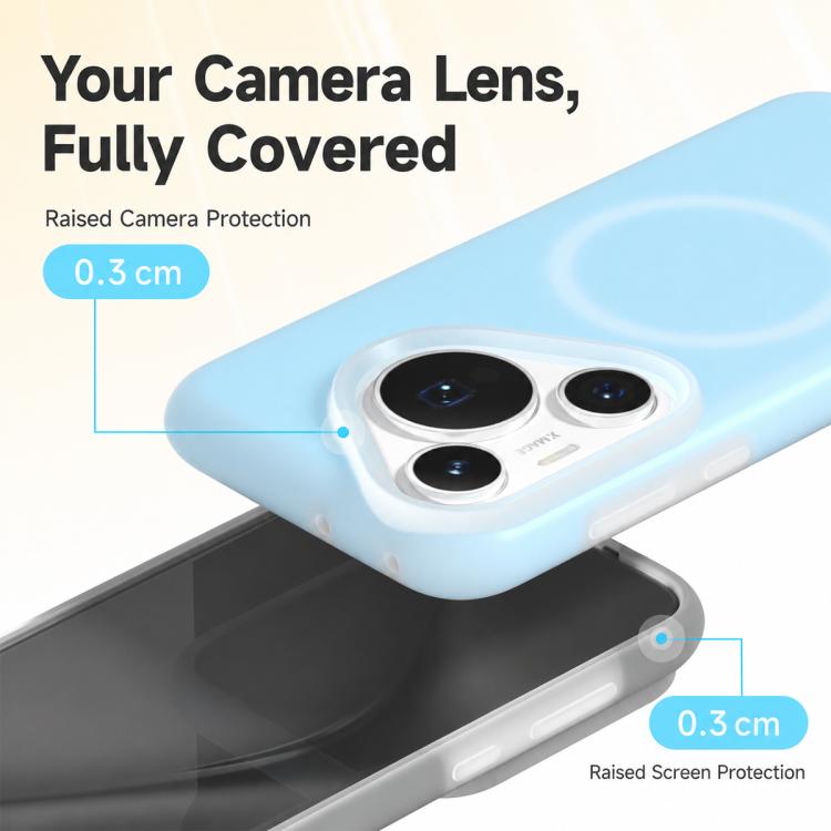 For Huawei Pura 70 Pro/70 Pro+ Jelly Liquid Silicone MagSafe Magnetic Phone Case