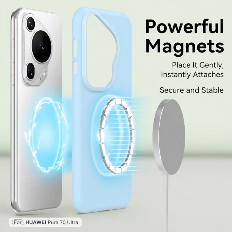 For Huawei Pura 70 Ultra Jelly Liquid Silicone MagSafe Magnetic Phone Case