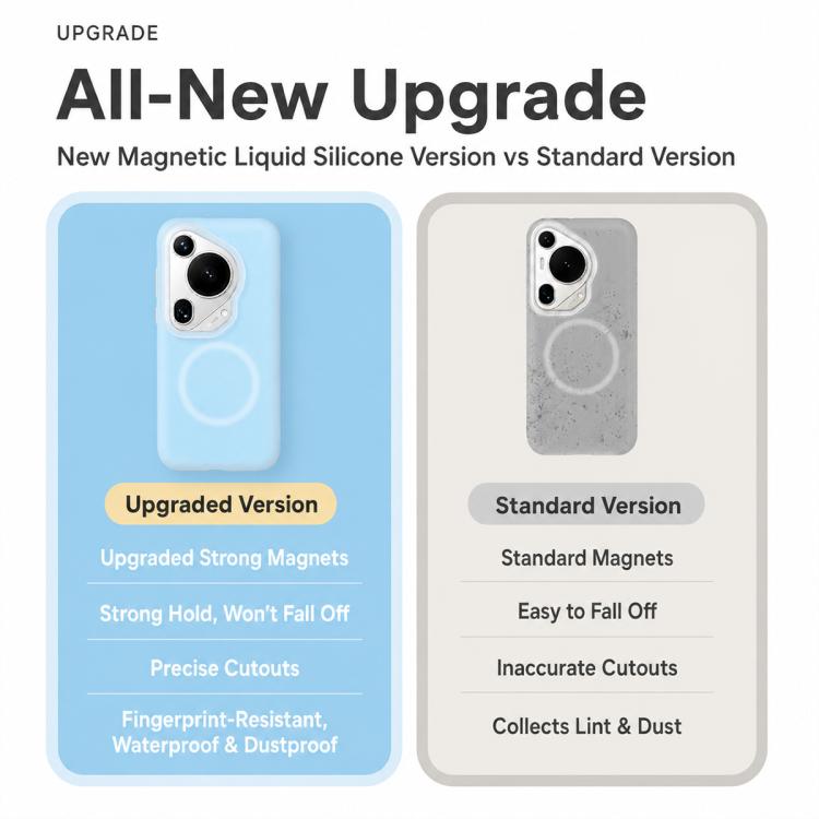For Huawei Pura 70 Ultra Jelly Liquid Silicone MagSafe Magnetic Phone Case