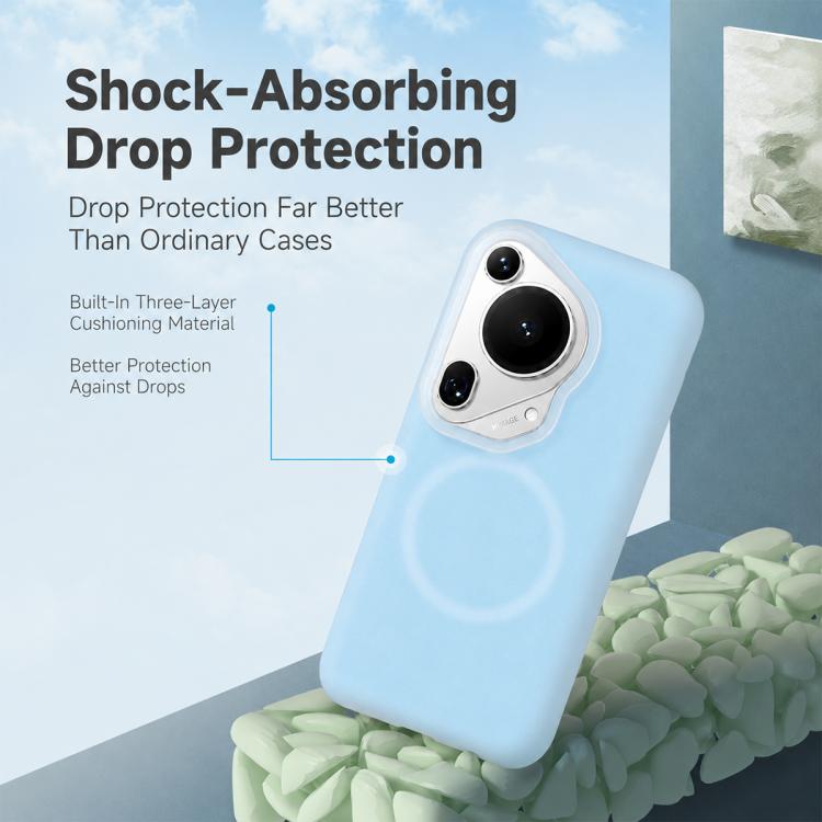 For Huawei Pura 70 Ultra Jelly Liquid Silicone MagSafe Magnetic Phone Case