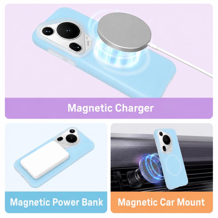 For Huawei Pura 70 Ultra Jelly Liquid Silicone MagSafe Magnetic Phone Case