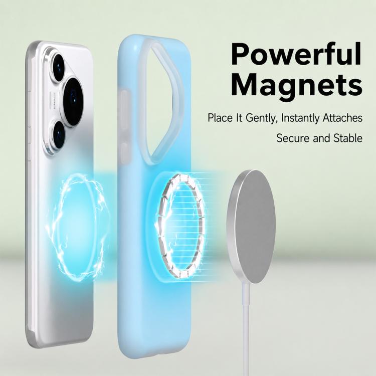 For Huawei Pura 70 Jelly Liquid Silicone MagSafe Magnetic Phone Case
