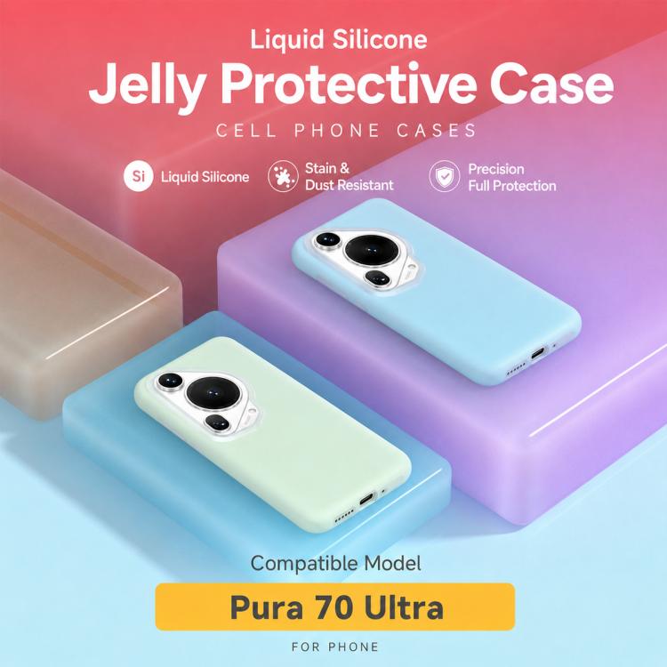 For Huawei Pura 70 Ultra Jelly Liquid Silicone Phone Case
