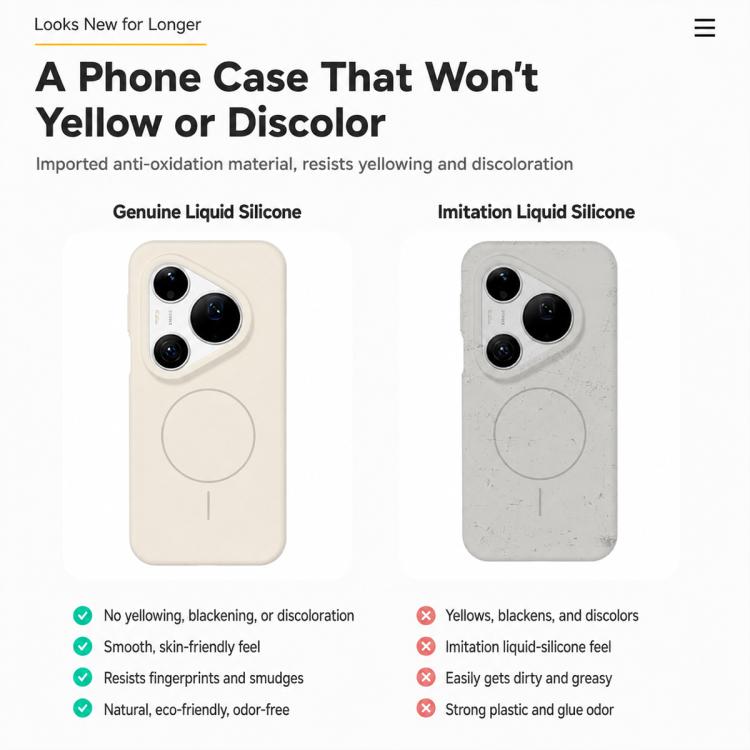 For Huawei Pura 90 Pro Max 5G Liquid Silicone Infinite Magnetic Phone Case