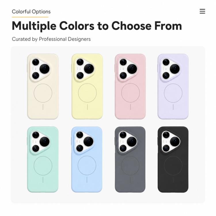 For Huawei Pura 90 Pro Max 5G Liquid Silicone Infinite Magnetic Phone Case