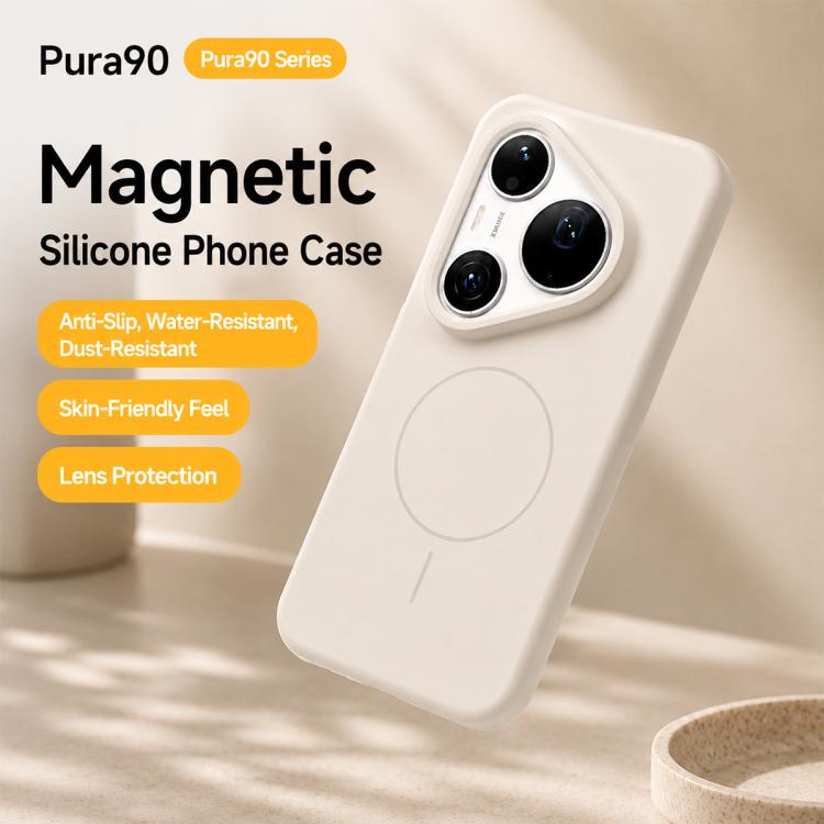 For Huawei Pura 90 Pro 5G Liquid Silicone Infinite Magnetic Phone Case
