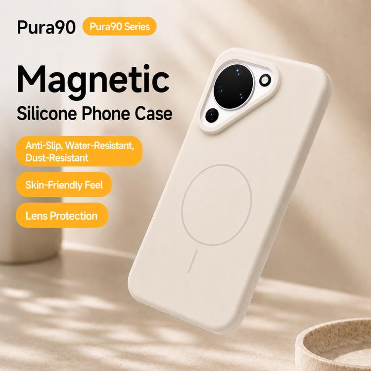 For Huawei Pura 90 5G Liquid Silicone Infinite Magnetic Phone Case