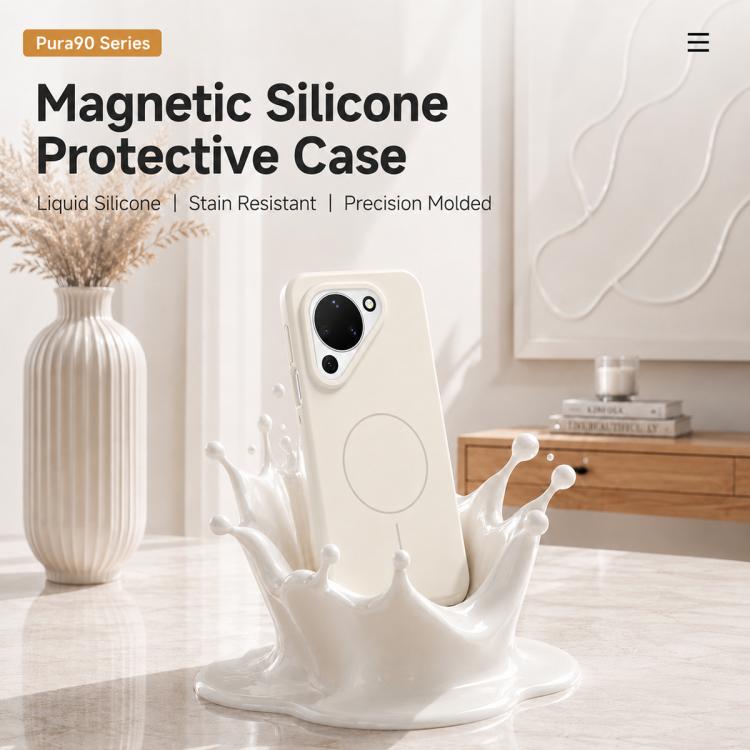 For Huawei Pura 90 5G Liquid Silicone Infinite Magnetic Phone Case