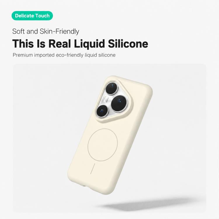 For Huawei Pura 80 Ultra 5G Liquid Silicone Infinite Magnetic Phone Case