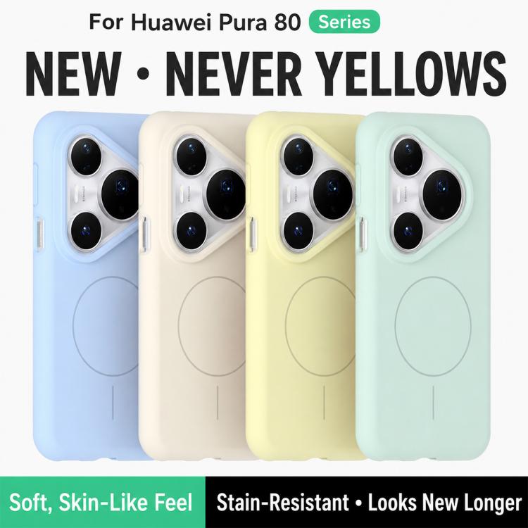 For Huawei Pura 80 Pro 5G Liquid Silicone Infinite Magnetic Phone Case