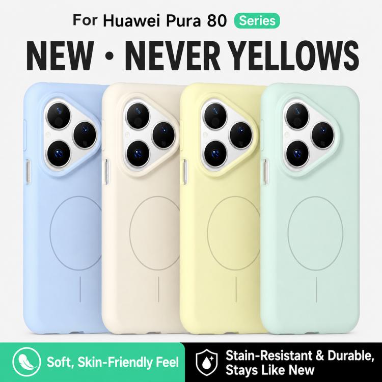 For Huawei Pura 80 5G Liquid Silicone Infinite Magnetic Phone Case