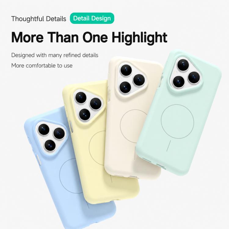 For Huawei Pura 80 5G Liquid Silicone Infinite Magnetic Phone Case