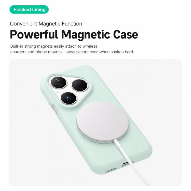For Huawei Pura 80 5G Liquid Silicone Infinite Magnetic Phone Case