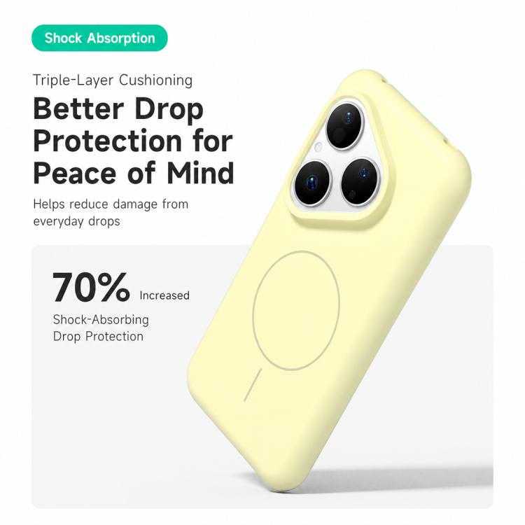 For Huawei Pura 80 5G Liquid Silicone Infinite Magnetic Phone Case