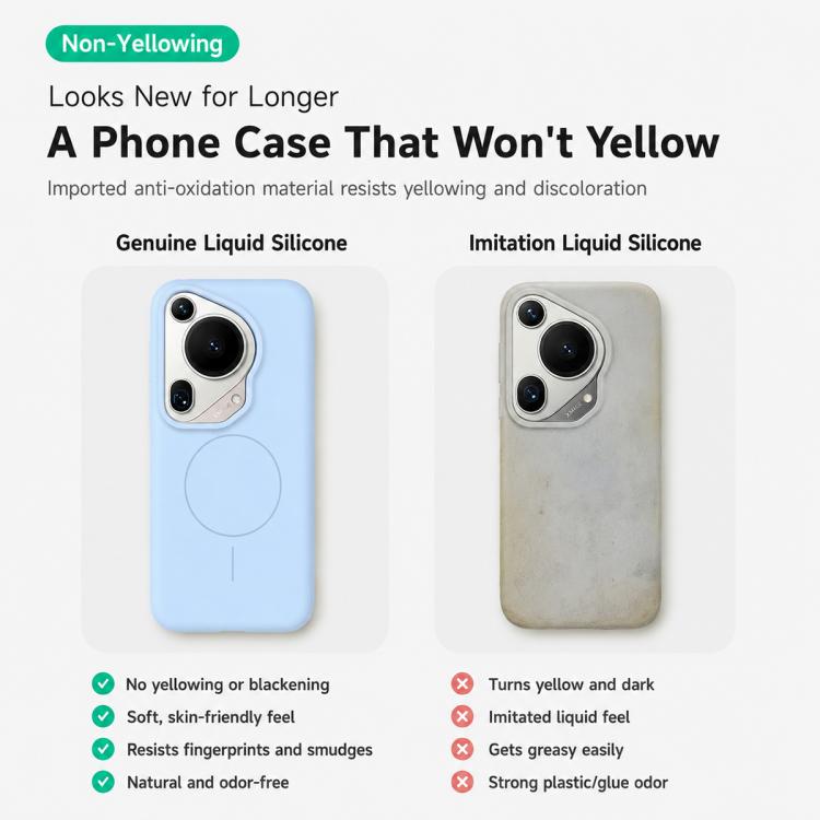 For Huawei Pura 70 Ultra Liquid Silicone Infinite Magnetic Phone Case