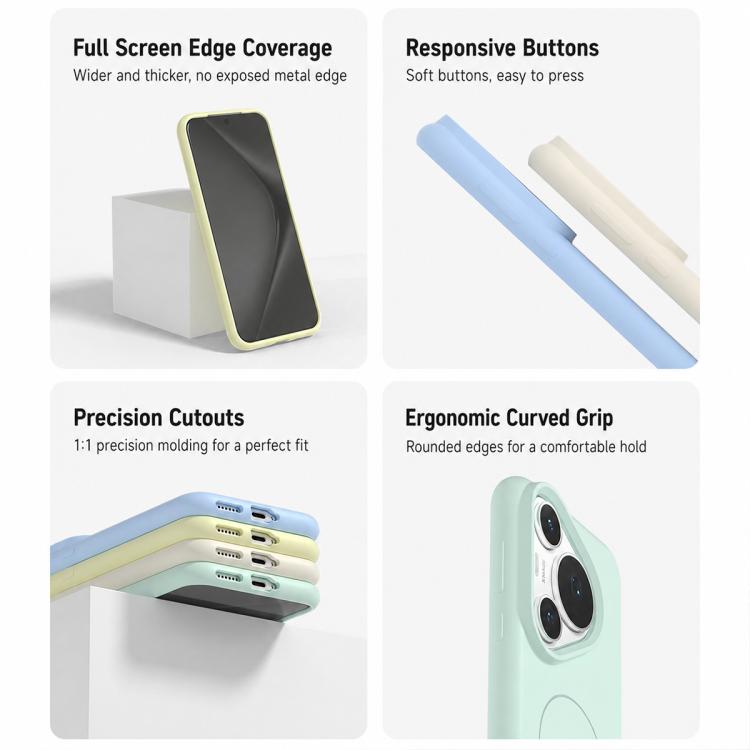 For Huawei Pura 70 Liquid Silicone Infinite Magnetic Phone Case