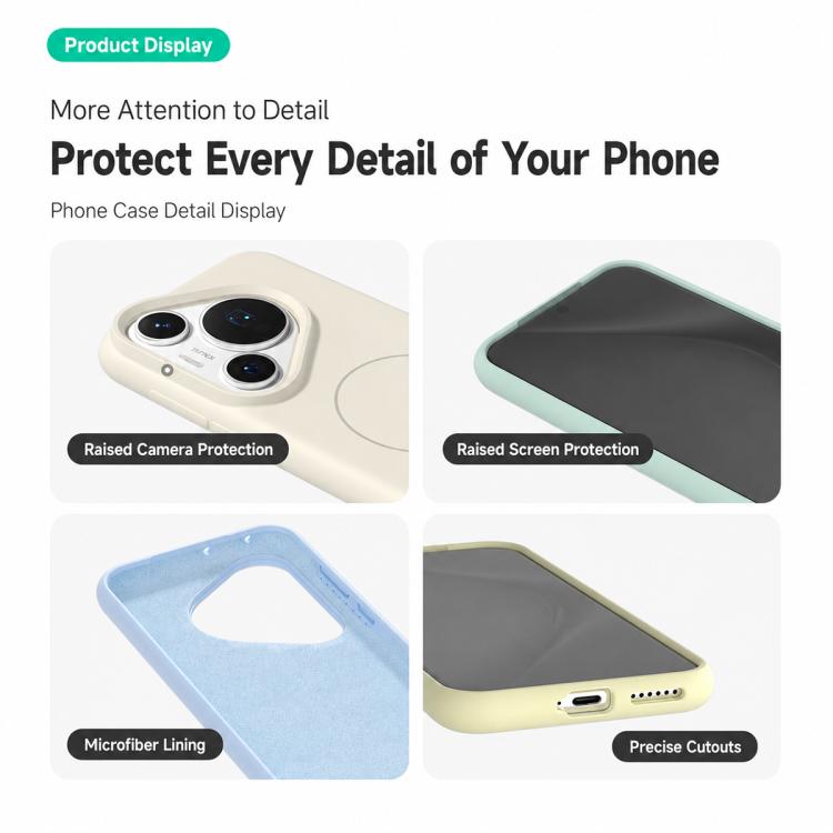 For Huawei Pura 70 Liquid Silicone Infinite Magnetic Phone Case