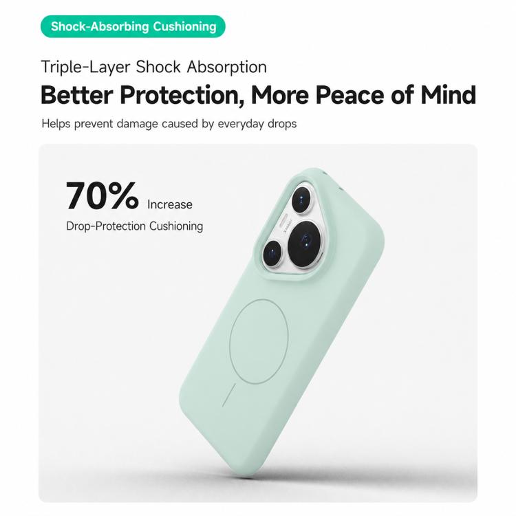 For Huawei Pura 70 Liquid Silicone Infinite Magnetic Phone Case