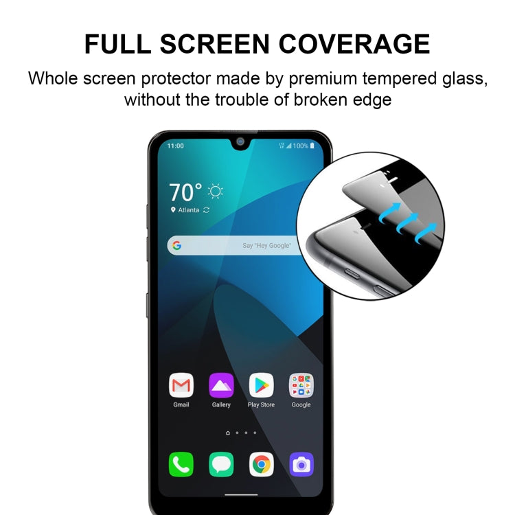 For LG Harmony 4 Full Glue Full Screen Tempered Glass Film