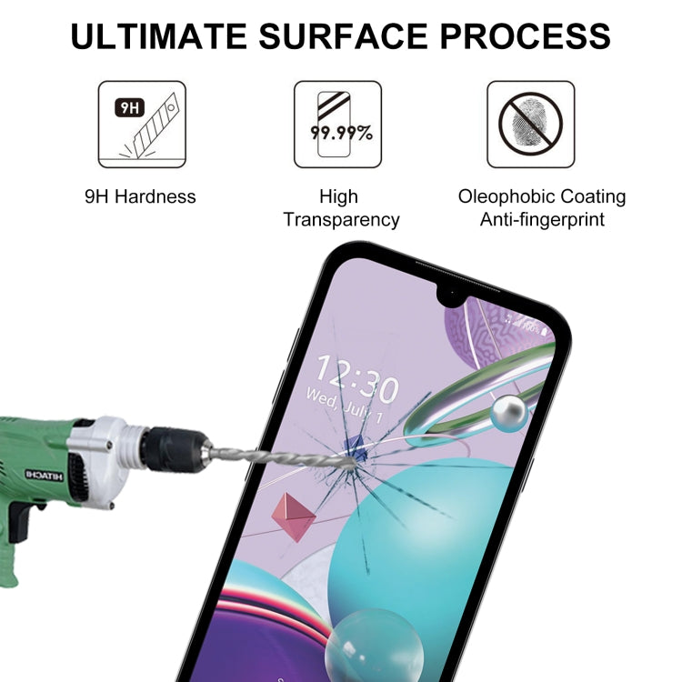 For LG K31 Full Glue Full Screen Tempered Glass Film