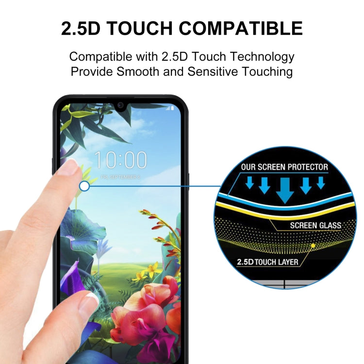 For LG K40S Full Glue Full Screen Tempered Glass Film