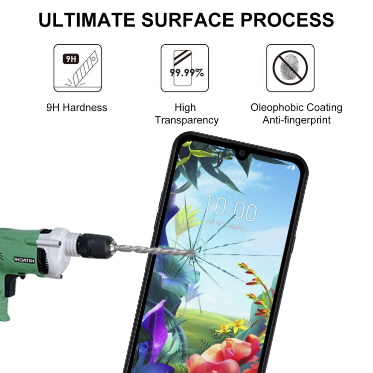 For LG K40S Full Glue Full Screen Tempered Glass Film
