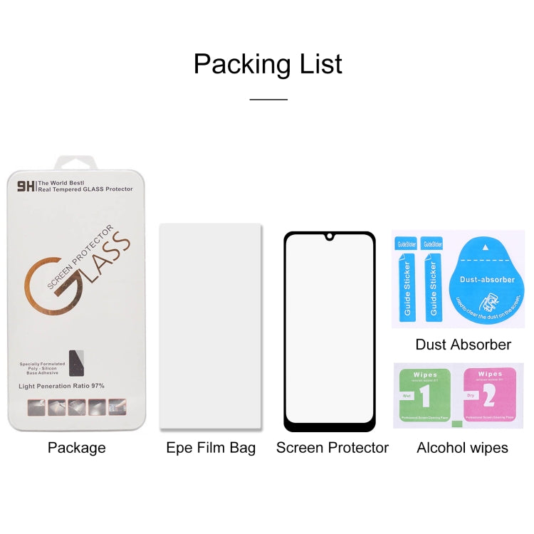 For LG K40S Full Glue Full Screen Tempered Glass Film