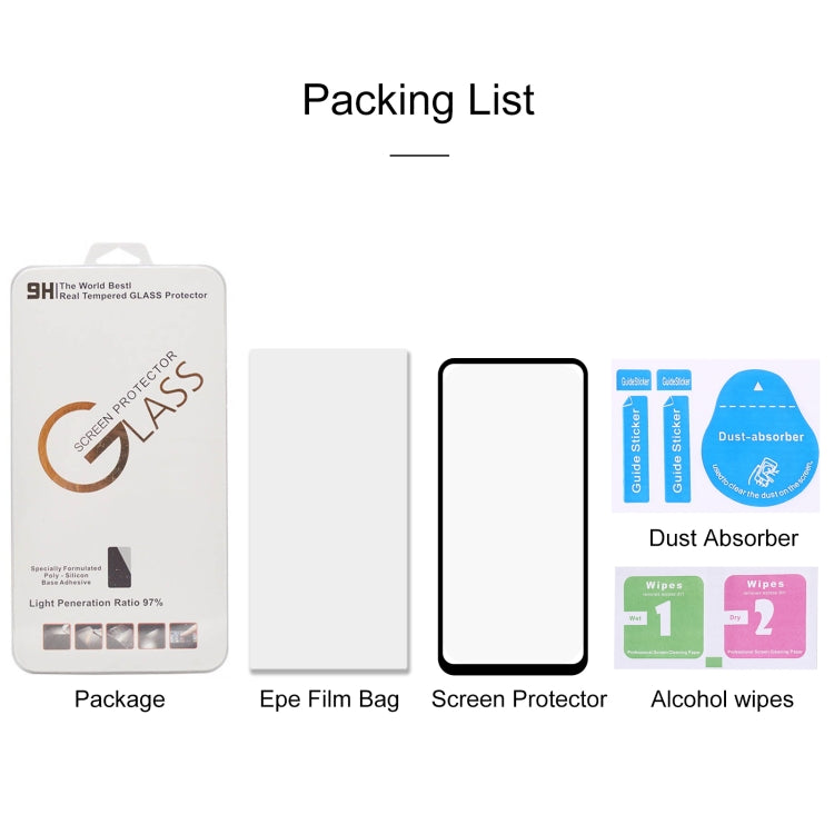 For LG Q70 Full Glue Full Screen Tempered Glass Film