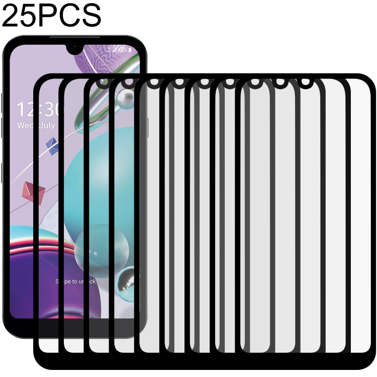 For LG Aristo 5 25 PCS Full Glue Full Screen Tempered Glass Film