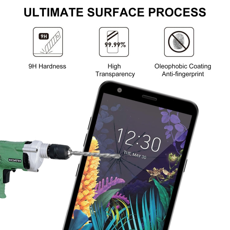For LG K30 (2019) 25 PCS Full Glue Full Screen Tempered Glass Film