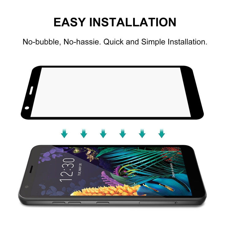 For LG K30 (2019) 25 PCS Full Glue Full Screen Tempered Glass Film