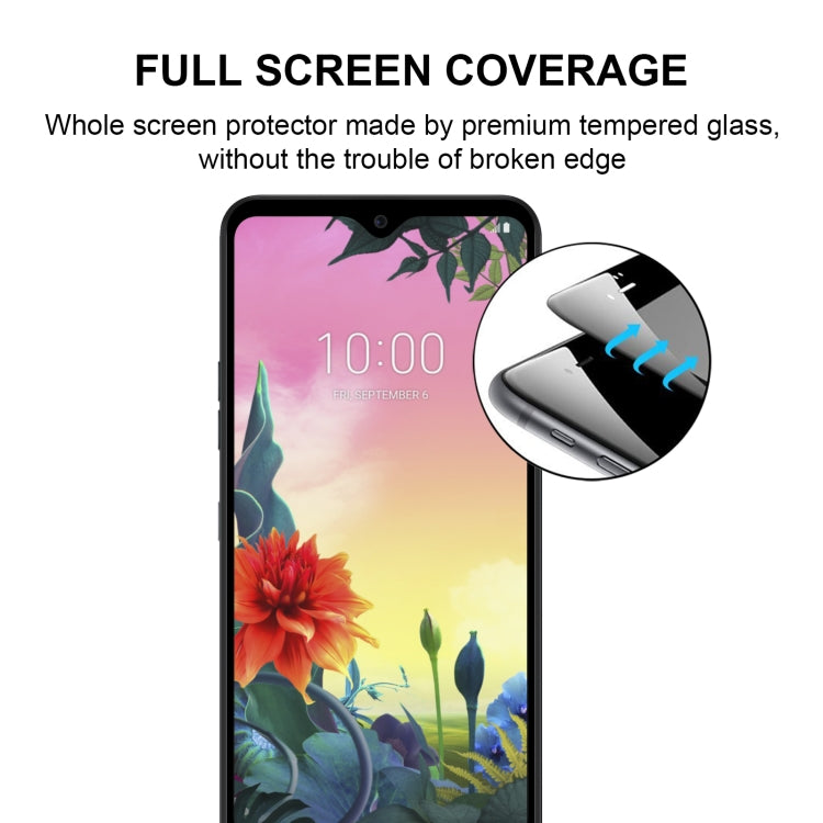 For LG K50S 25 PCS Full Glue Full Screen Tempered Glass Film