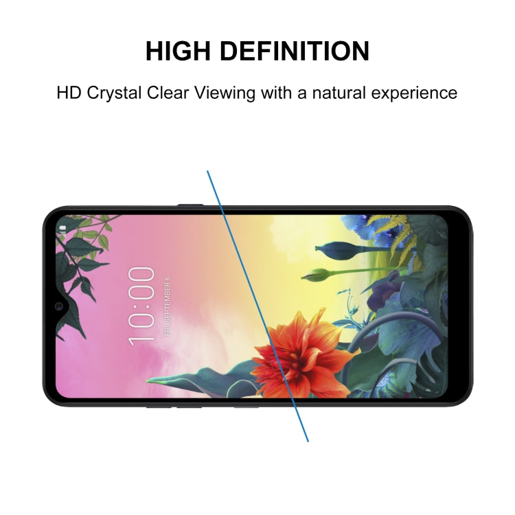 For LG K50S 25 PCS Full Glue Full Screen Tempered Glass Film