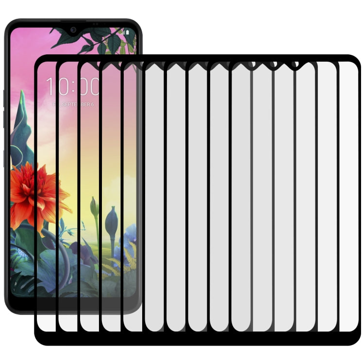 For LG K50S 25 PCS Full Glue Full Screen Tempered Glass Film