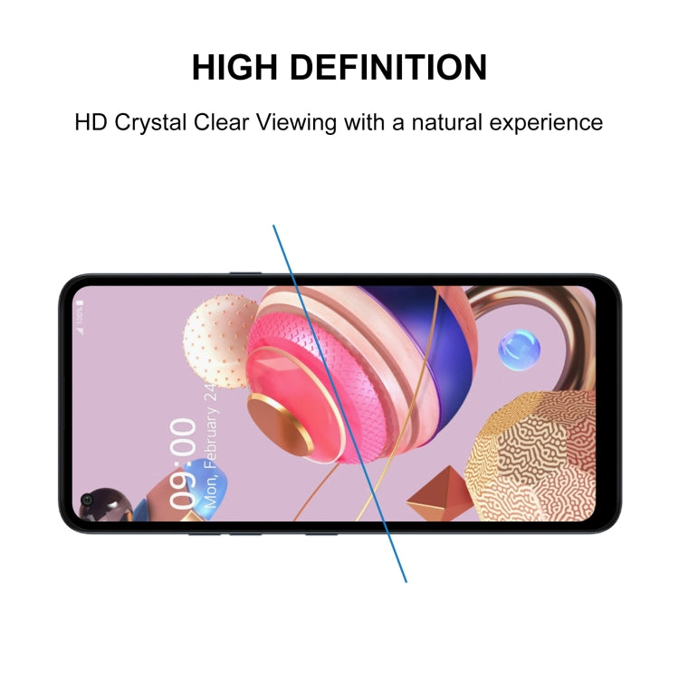 For LG K51S 25 PCS Full Glue Full Screen Tempered Glass Film