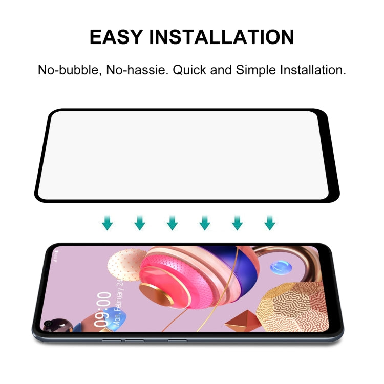 For LG K51S 25 PCS Full Glue Full Screen Tempered Glass Film