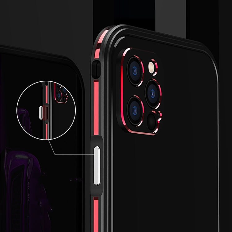 For iPhone 12 mini Blade Series Lens Protector + Metal Frame Protective Case