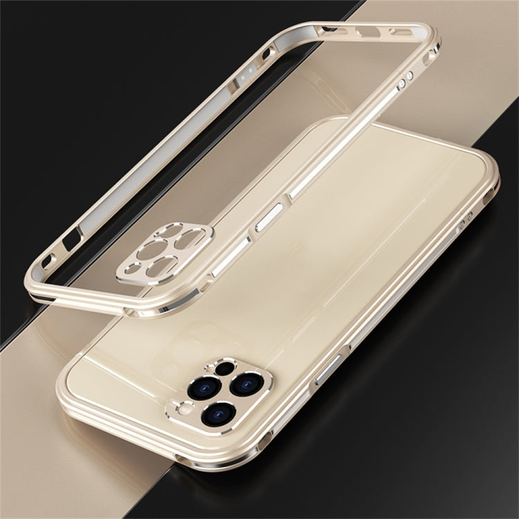 For iPhone 12 Pro Max Blade Series Lens Protector + Metal Frame Protective Case