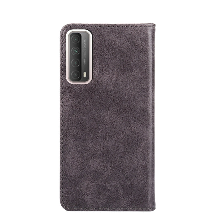 For Huawei P Smart 2021 Non-Magnetic Retro Texture Horizontal Flip Leather Case with Holder & Card Slots & Wallet