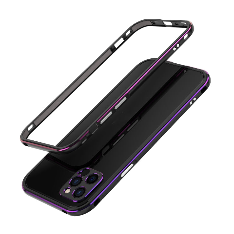 For iPhone 12 mini Aurora Series Lens Protector + Metal Frame Protective Case