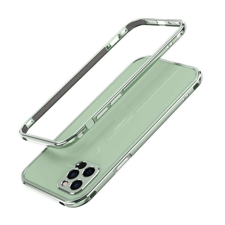 For iPhone 12 mini Aurora Series Lens Protector + Metal Frame Protective Case