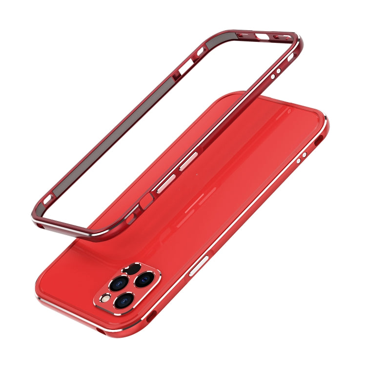 For iPhone 12 mini Aurora Series Lens Protector + Metal Frame Protective Case