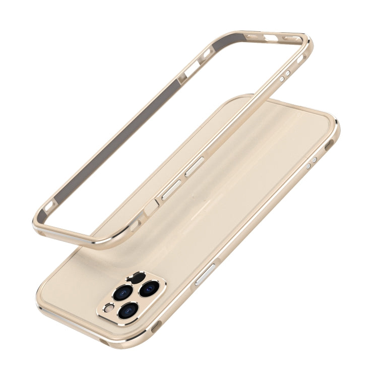 For iPhone 12 mini Aurora Series Lens Protector + Metal Frame Protective Case