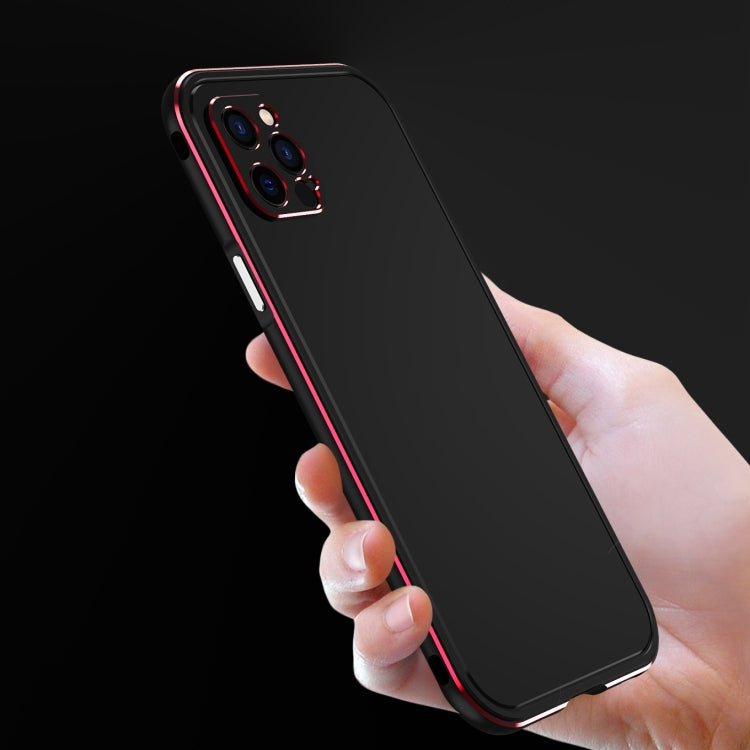 For iPhone 12 mini Aurora Series Lens Protector + Metal Frame Protective Case