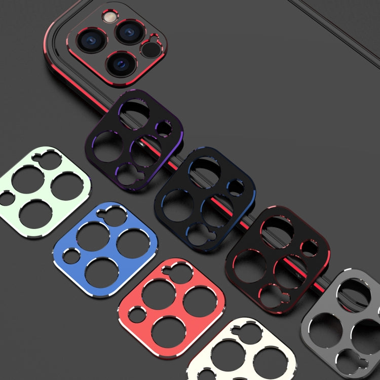 For iPhone 12 mini Aurora Series Lens Protector + Metal Frame Protective Case