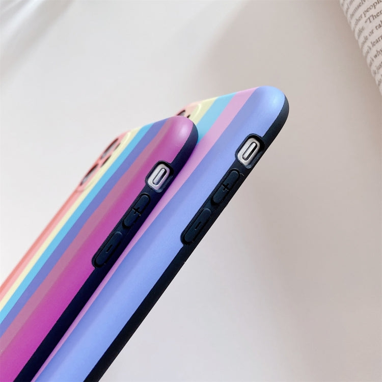 For iPhone 12 Rainbow IMD Shockproof TPU Protective Case