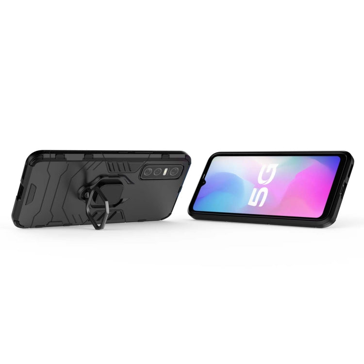 For vivo Y73s PC + TPU Shockproof Protective Case with Magnetic Ring Holder