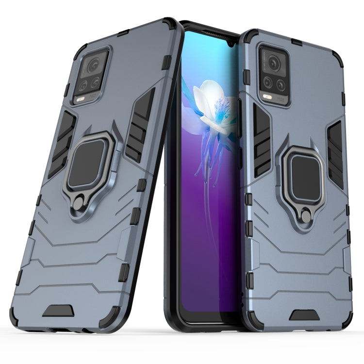 For vivo V20 PC + TPU Shockproof Protective Case with Magnetic Ring Holder