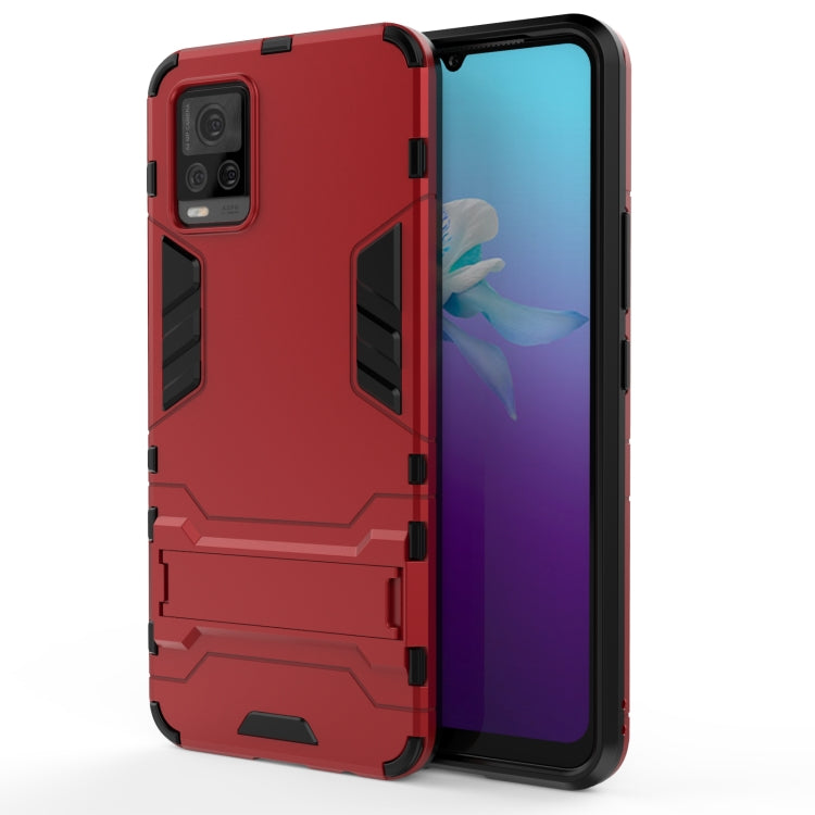 For vivo V20 PC + TPU Shockproof Protective Case with Holder