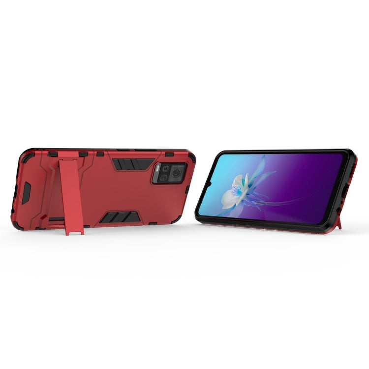 For vivo V20 PC + TPU Shockproof Protective Case with Holder